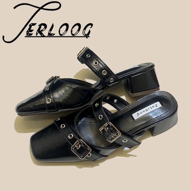 Chunky Mules Sandals Women Slippers High Heels Shoes Summer New Square Toe Elegant 2025 Trend Woman Shoes Mujer Zapatos Pumps
Chunky Mules Sandals Women Slippers High Heels Shoes Summer New Square Toe Elegant 2025 Trend Woman Shoes Mujer Zapatos Pumps