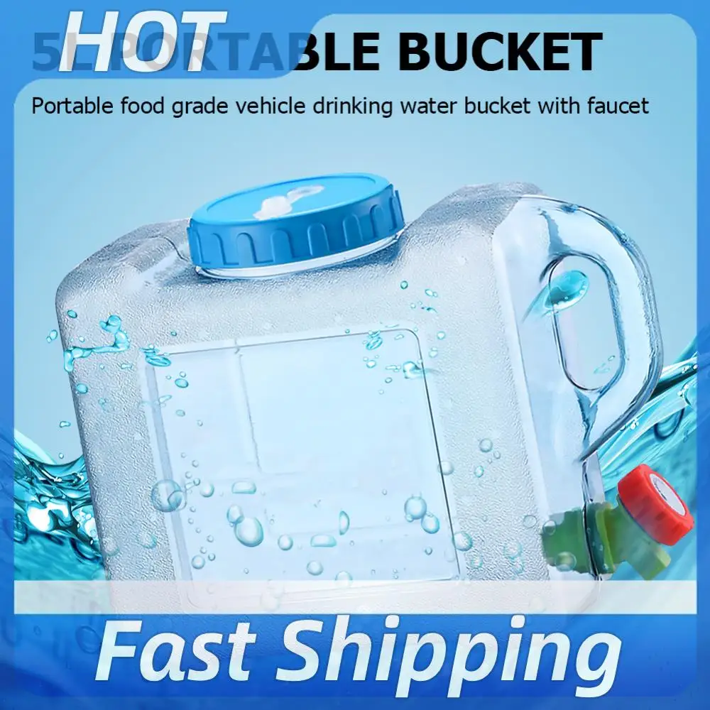 5 L Water Container with Faucet Food Grade Water Container Large Capacity Water Bottle Tank Container Portable Water Container
5 L Water Container with Faucet Food Grade Water Container Large Capacity Water Bottle Tank Container Portable Water Container