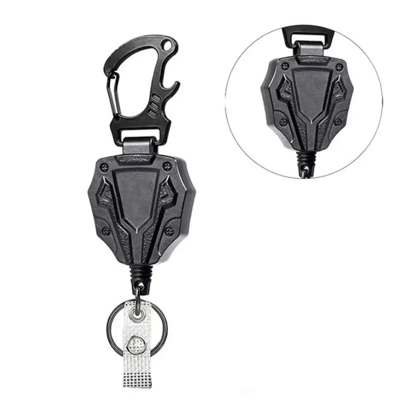 Outdoor Mountaineering Pull-tab Fastener Super Elastic Steel Wire Rope Badge Clip Anti Loss and Anti Theft Keychain
Outdoor Mountaineering Pull-tab Fastener Super Elastic Steel Wire Rope Badge Clip Anti Loss and Anti Theft Keychain