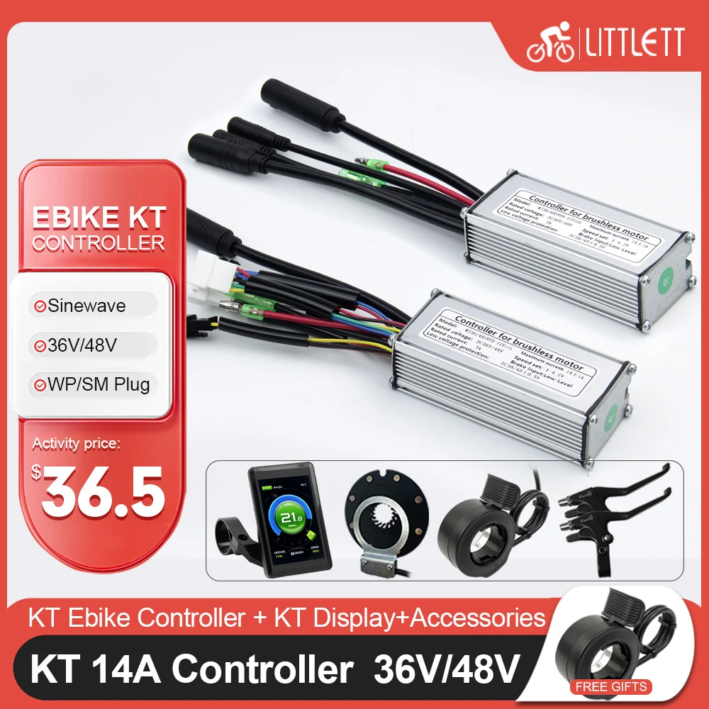 KT Electric Bicycle 14A BLDC Waterproof SineWave Controller 24V36V48V 250W Throttle PAS E-Brakes Display with Light Function
KT Electric Bicycle 14A BLDC Waterproof SineWave Controller 24V36V48V 250W Throttle PAS E-Brakes Display with Light Function