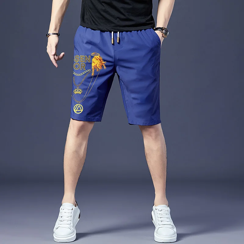 Casual Ice Silk Men's orts Summer Thin Five-Point Spor Mid-Waist Straight Leg Cool Feeling Faionable European Sle
Casual Ice Silk Men's orts Summer Thin Five-Point Spor Mid-Waist Straight Leg Cool Feeling Faionable European Sle