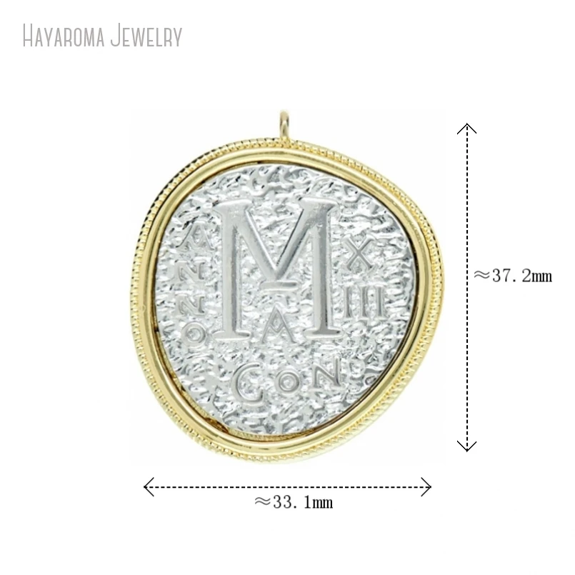5Pcs Two-Tone Electroplated Dual-Tone Gold Color Geometric Alphabet Letter Wholesale Copper Metal Jewelry Pendant
5Pcs Two-Tone Electroplated Dual-Tone Gold Color Geometric Alphabet Letter Wholesale Copper Metal Jewelry Pendant