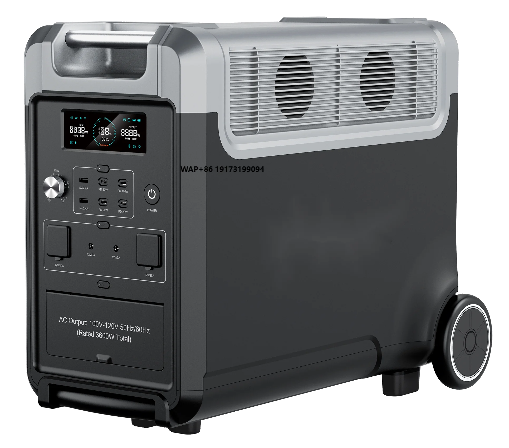 LifePo4 Battery 3600W Solar Portable Solar Generator Supports Capacity Expansion
LifePo4 Battery 3600W Solar Portable Solar Generator Supports Capacity Expansion