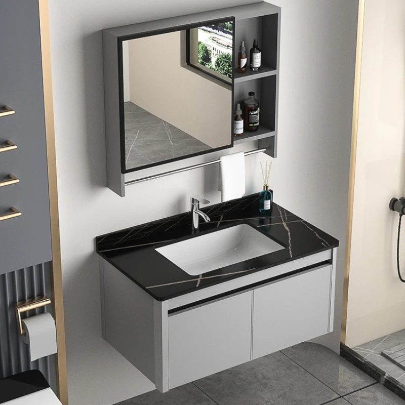 XK Alumimum Small Apartment Bathroom Cabinet Combination Modern Minimalist Bathroom Washbasin
XK Alumimum Small Apartment Bathroom Cabinet Combination Modern Minimalist Bathroom Washbasin