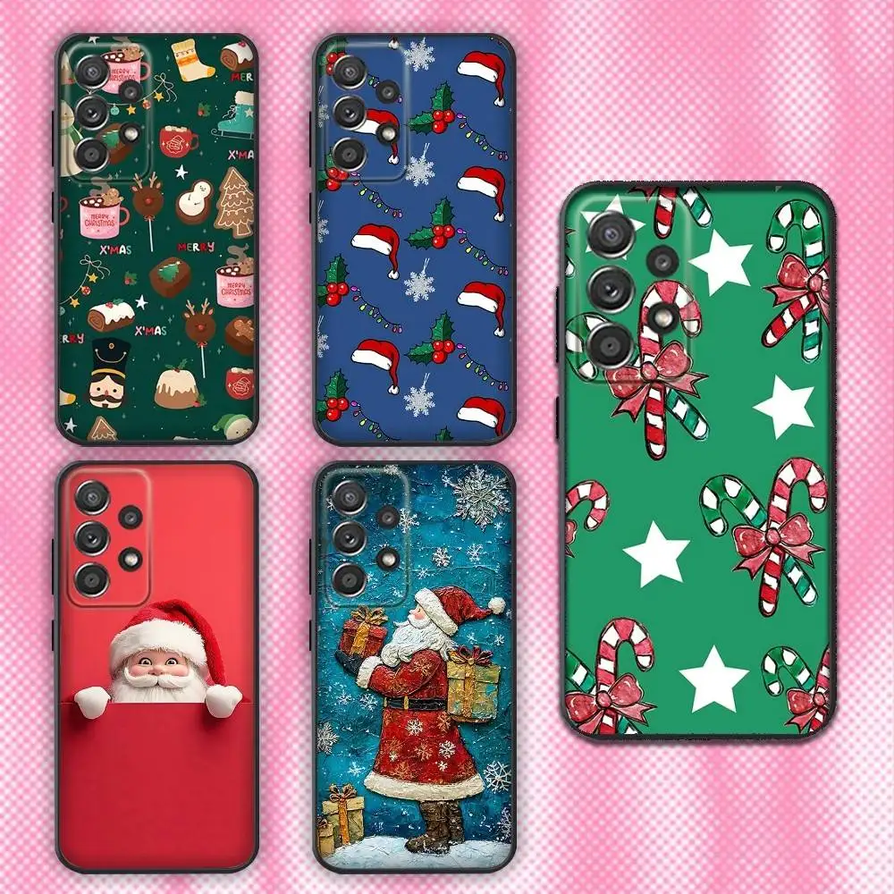 Christmas Santa Claus Phone Case For Samsung Galaxy A13,A21s,A22,A31,A32,A52,A53,A71,A80,Soft Black Shell
Christmas Santa Claus Phone Case For Samsung Galaxy A13,A21s,A22,A31,A32,A52,A53,A71,A80,Soft Black Shell