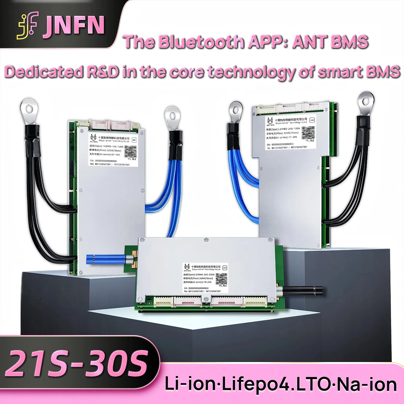 Ant Smart BMS 21-30S 170A/220A/420A Bluetooth LiFePO4 Battery Monitor for 30S High-Voltage Forklift Pack
Ant Smart BMS 21-30S 170A/220A/420A Bluetooth LiFePO4 Battery Monitor for 30S High-Voltage Forklift Pack