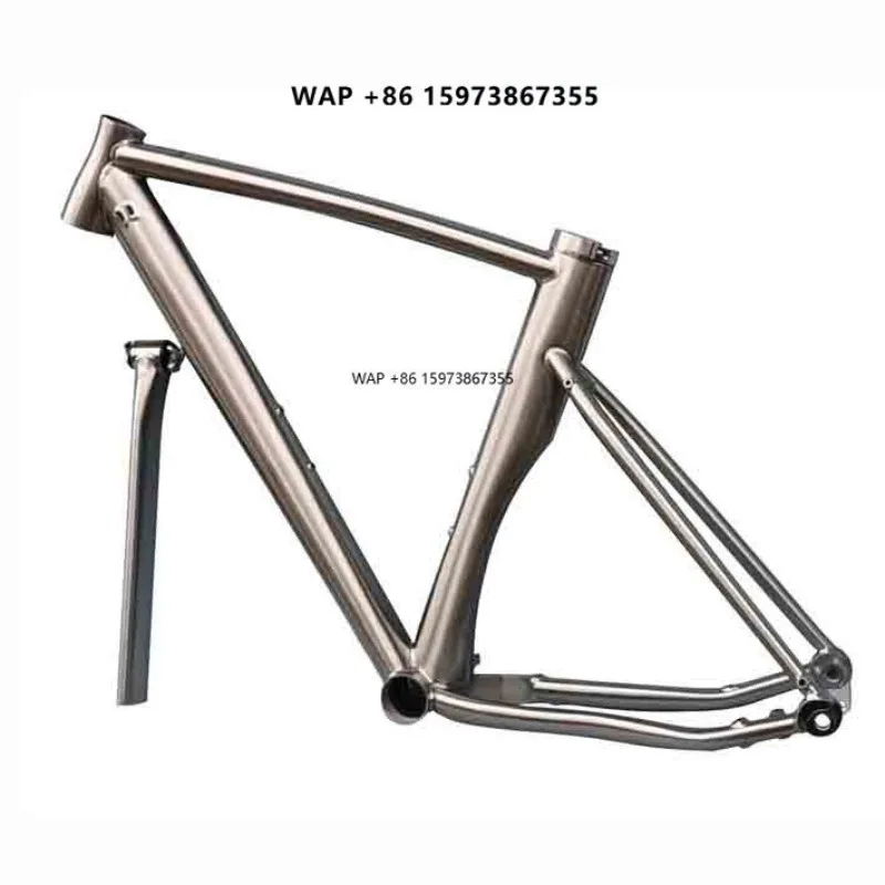 HFT Top Sale ISP 700c Dual Butt Titanium Fixed Gear Bike Frame Titanium ISP Rail Bike Frame Aero di2 Chain Dial Included
HFT Top Sale ISP 700c Dual Butt Titanium Fixed Gear Bike Frame Titanium ISP Rail Bike Frame Aero di2 Chain Dial Included
