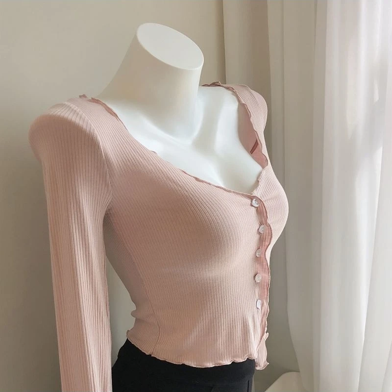 Summer Thin Cardigan Women Crops Y2k Holiday Sexy Girlish Lady Sweet Style Solid V-neck Stylish Sunscreen Single Breasted Korean
Summer Thin Cardigan Women Crops Y2k Holiday Sexy Girlish Lady Sweet Style Solid V-neck Stylish Sunscreen Single Breasted Korean