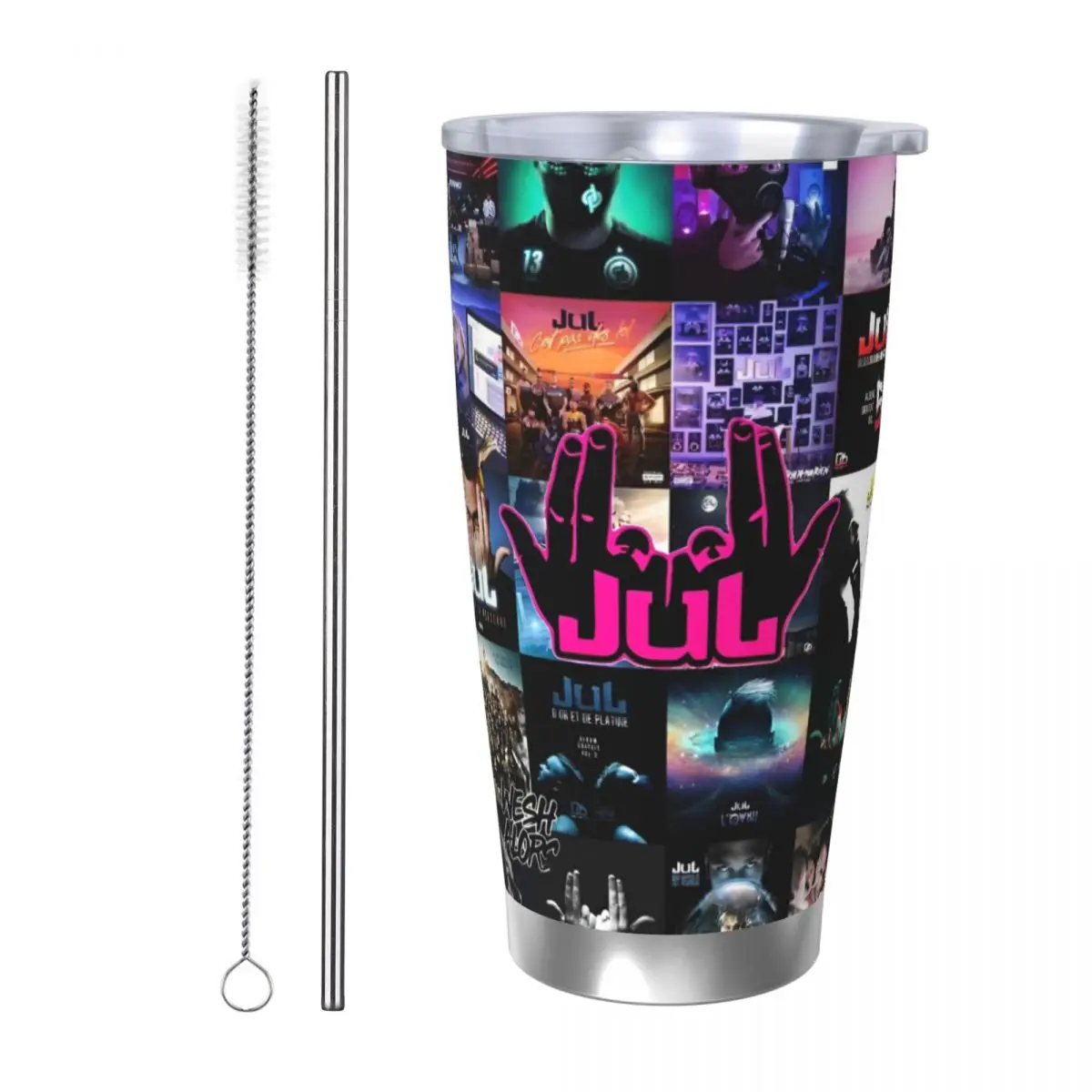 JuL C'est Pas Des Lols Tumbler Vacuum Insulated French Rapper Coffee Cups Stainless Steel Double Wall Mug Spill Proof, 20oz
JuL C'est Pas Des Lols Tumbler Vacuum Insulated French Rapper Coffee Cups Stainless Steel Double Wall Mug Spill Proof, 20oz