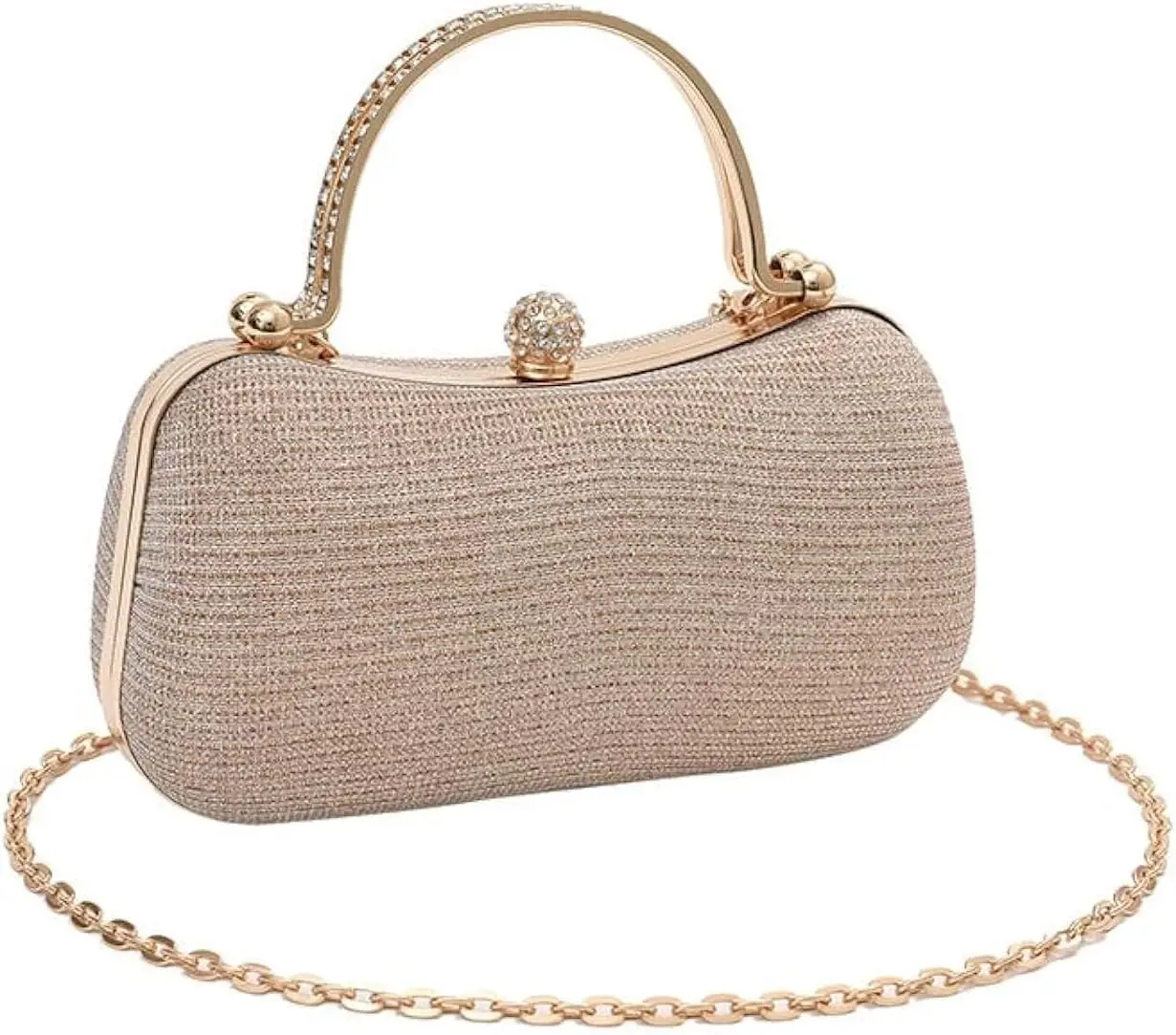 Rhinestone Evening Clutch Purse for Women Sparkling Sequin Handbag with Detachable Chain, Elegant Wedding Party Prom Clutch Bag
Rhinestone Evening Clutch Purse for Women Sparkling Sequin Handbag with Detachable Chain, Elegant Wedding Party Prom Clutch Bag