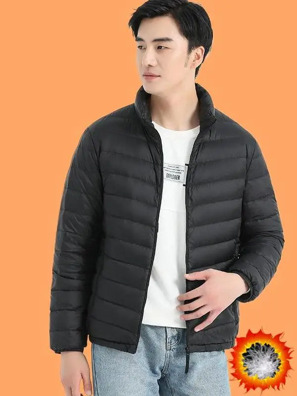 Men's Lightweight Warm Duck down Jacket Stand Collar Removable White Duck Feather Winter New Style Group Order Stable Bestseller
Men's Lightweight Warm Duck down Jacket Stand Collar Removable White Duck Feather Winter New Style Group Order Stable Bestseller