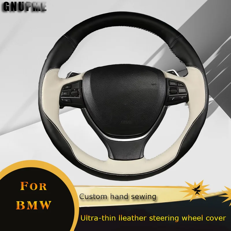 DIY Car Steering Wheel Cover Wear-resisting Genuine Leathe For BMW F10 F11 (Touring) F07 F12 F13 F06 F01 F02 Car Accessories
DIY Car Steering Wheel Cover Wear-resisting Genuine Leathe For BMW F10 F11 (Touring) F07 F12 F13 F06 F01 F02 Car Accessories