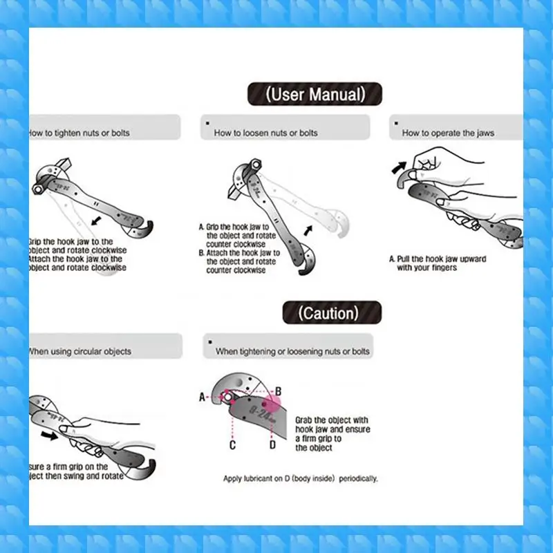 Universal Wrench Universal Multifunctional Wrench Quick Tube Pliers Dual-Purpose Open-Ended Adjustable Wrench Reusable Durable
Universal Wrench Universal Multifunctional Wrench Quick Tube Pliers Dual-Purpose Open-Ended Adjustable Wrench Reusable Durable