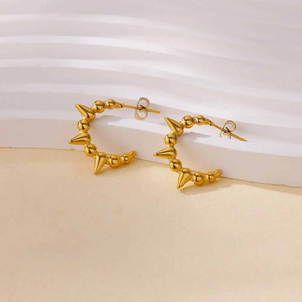 Mini Dot Charms Huggie Wrap Earrings for Women 2024 New Punk Ball Bead Spikes Stud Small Hoop Earrings Rock Fashion Jewelry
Mini Dot Charms Huggie Wrap Earrings for Women 2024 New Punk Ball Bead Spikes Stud Small Hoop Earrings Rock Fashion Jewelry