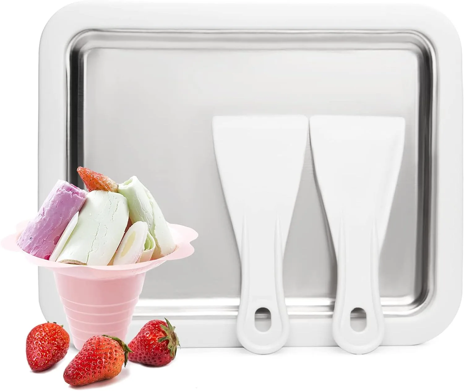 Mini Ice Cream Maker With 2 Spatulas Hand Ice Cream Maker Sweet Spot Roll Pan Mini Freezer Kit Gift Birthday For Kids Home Part
Mini Ice Cream Maker With 2 Spatulas Hand Ice Cream Maker Sweet Spot Roll Pan Mini Freezer Kit Gift Birthday For Kids Home Part