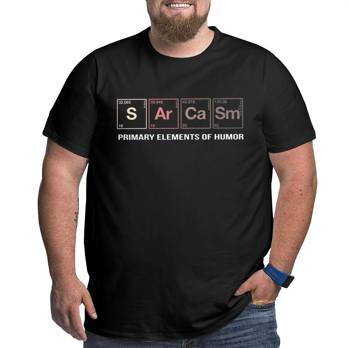 Sarcasm Primary Element Of Humor Cotton printed mens clothes printed t-shirt Crew Neck Big Tall Tees Oversized funny T-Shirts
Sarcasm Primary Element Of Humor Cotton printed mens clothes printed t-shirt Crew Neck Big Tall Tees Oversized funny T-Shirts