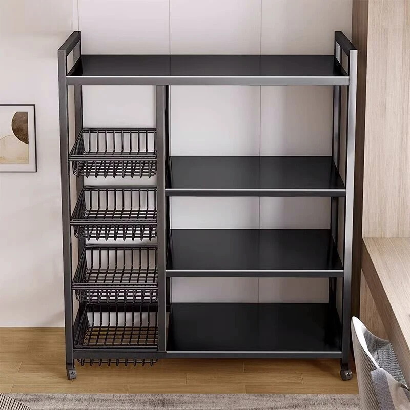 Kitchen shelves, floor-to-ceiling, multi-layer storage, microwave storage shelves, multi-purpose oven, pot holders, large storag
Kitchen shelves, floor-to-ceiling, multi-layer storage, microwave storage shelves, multi-purpose oven, pot holders, large storag