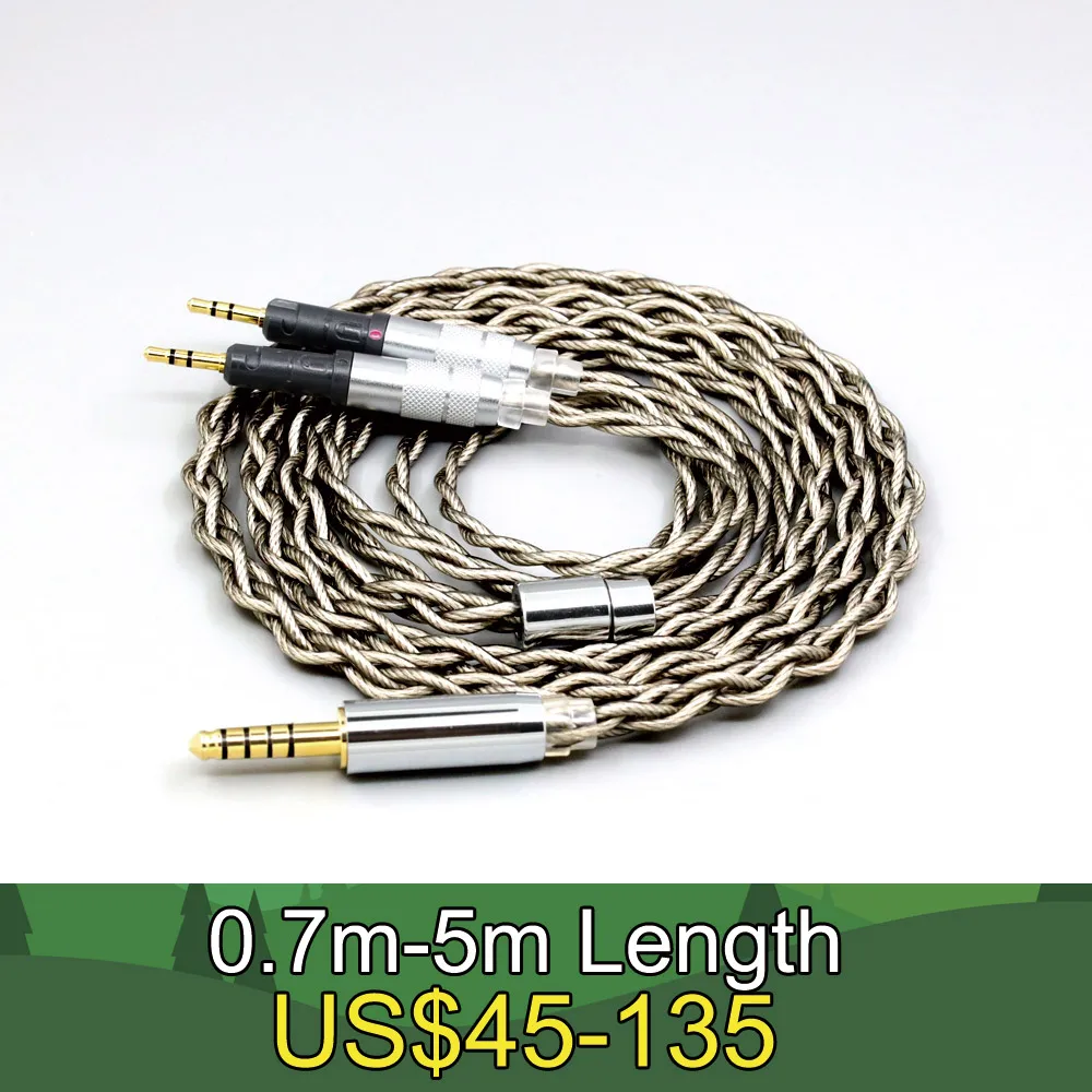 99% Pure Silver + Graphene Silver Plated Shield Earphone Cable For Audio-Technica ATH-R70X headphone Earphone headset LN008025
99% Pure Silver + Graphene Silver Plated Shield Earphone Cable For Audio-Technica ATH-R70X headphone Earphone headset LN008025