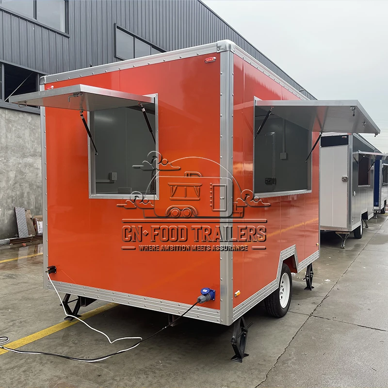 CN Food Traile Food Truck High Performance Fully Equipped Kitchen BBQ Sliders Tea Latte Snack Cart Mobile Outdoor Restaurant
CN Food Traile Food Truck High Performance Fully Equipped Kitchen BBQ Sliders Tea Latte Snack Cart Mobile Outdoor Restaurant