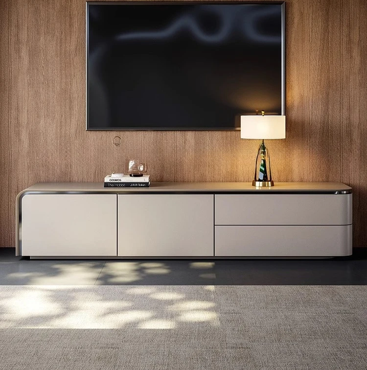 Light luxury TV cabinet High-end Italian minimalist living room Solid wood Modern minimalist TV cabinet
Light luxury TV cabinet High-end Italian minimalist living room Solid wood Modern minimalist TV cabinet