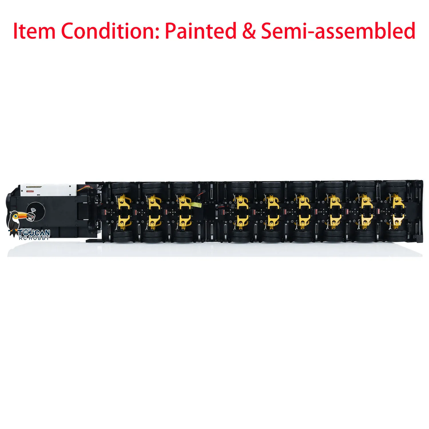 RC 9 Axles Metal Trailer 1/14 Semi-assembled Extendible Trailers for Remote Control Tractor Truck Car DIY Models with LED Lights
RC 9 Axles Metal Trailer 1/14 Semi-assembled Extendible Trailers for Remote Control Tractor Truck Car DIY Models with LED Lights