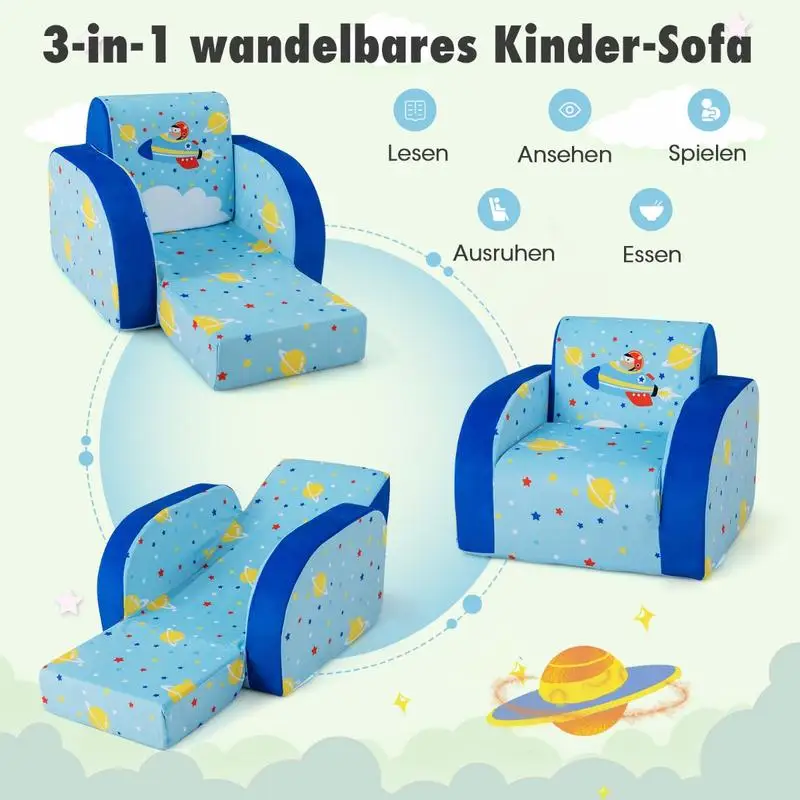 3 in 1 Convertible Flip Open Kids Sofa for Nap Play Sleep
3 in 1 Convertible Flip Open Kids Sofa for Nap Play Sleep
