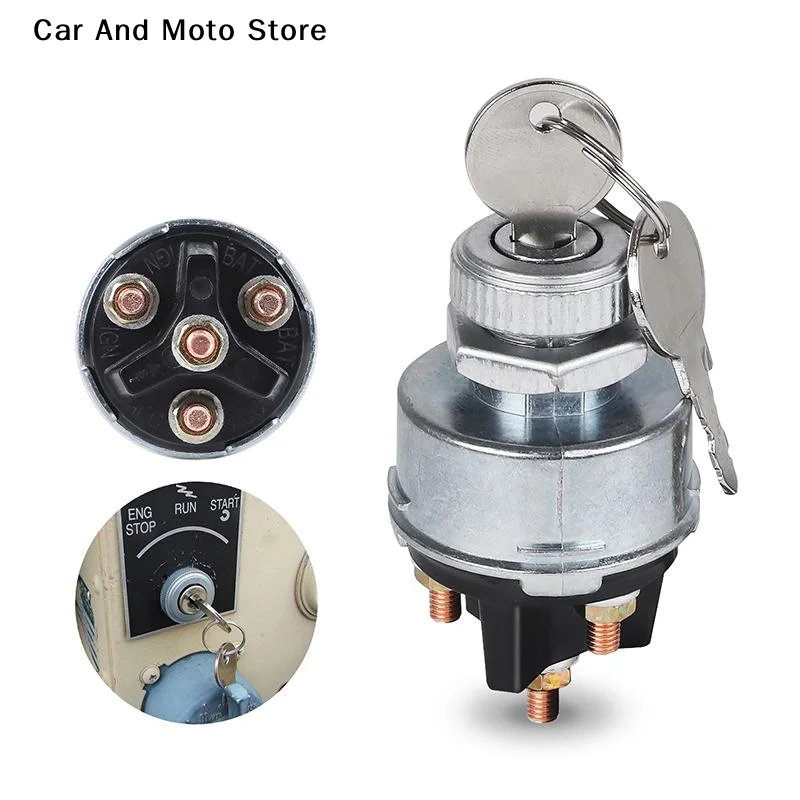【CMO】1 Set 12V Acc/Off/IGN Start 4-Position Universal Ignition Key Switch For Tractor Forklift Tuning Truck Car Tools
【CMO】1 Set 12V Acc/Off/IGN Start 4-Position Universal Ignition Key Switch For Tractor Forklift Tuning Truck Car Tools