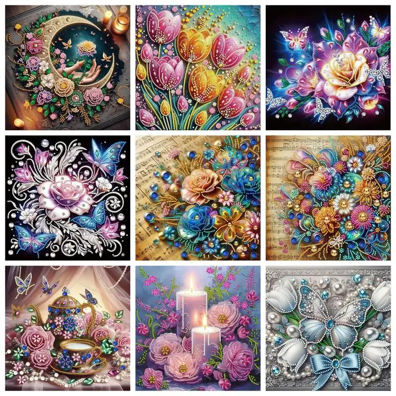 CHENISTORY Diamond Painting Kits for Adult Flowers DIY Special Shape Diamond for Beginner Diamond Art Painting for Home Decor
CHENISTORY Diamond Painting Kits for Adult Flowers DIY Special Shape Diamond for Beginner Diamond Art Painting for Home Decor