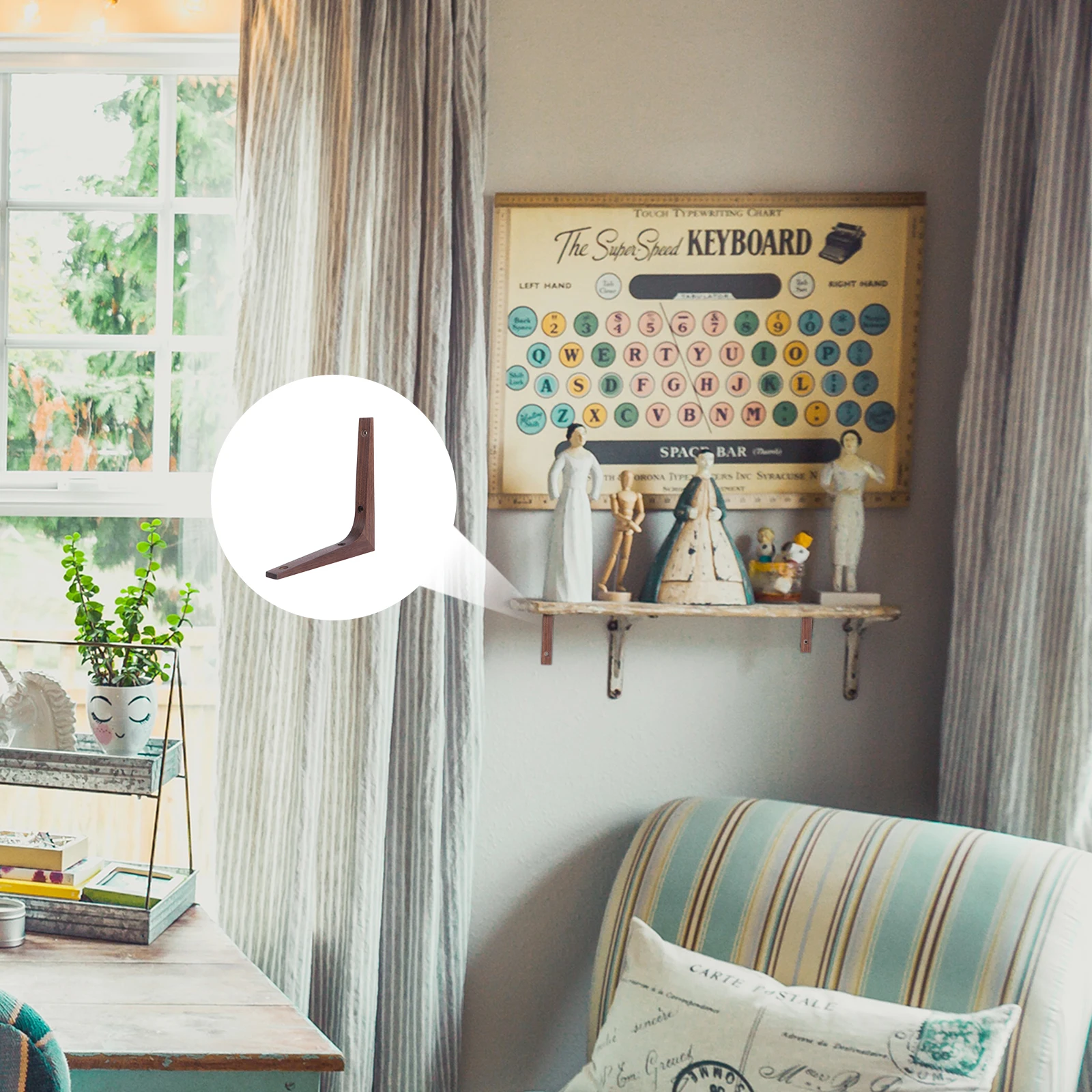 1pc Black Walnut Wood Shelf Brackets Solid Wood Shelf Support Wall Mounted Shelves Corner Brace Bracket Hardware Mounting
1pc Black Walnut Wood Shelf Brackets Solid Wood Shelf Support Wall Mounted Shelves Corner Brace Bracket Hardware Mounting