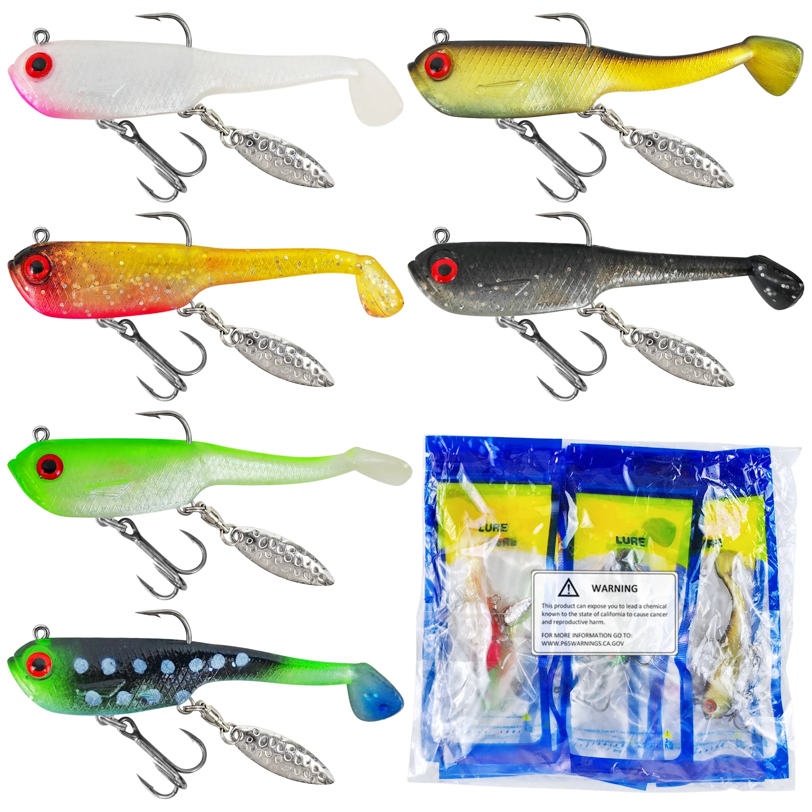FREE FISHER Wobblers Swimbait for Trout Bass,Spinner Fish Soft Baits,6.5cm/12g Spoon Sequins Jig Head Artificial Lures 7cm/17.7g
FREE FISHER Wobblers Swimbait for Trout Bass,Spinner Fish Soft Baits,6.5cm/12g Spoon Sequins Jig Head Artificial Lures 7cm/17.7g