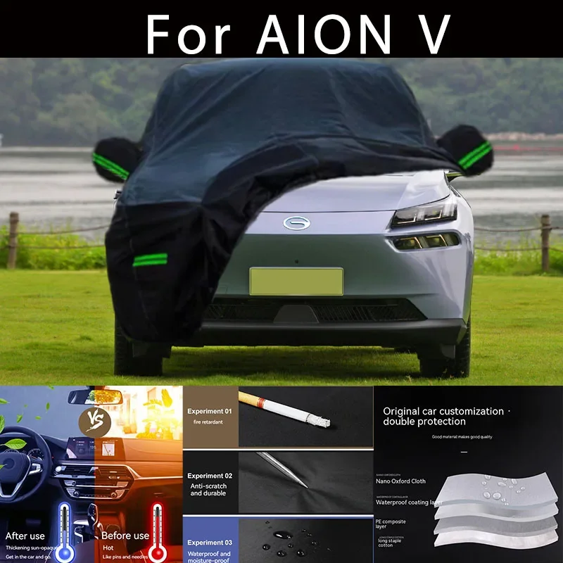 For AION V Outdoor Protection Full Car Covers Snow Cover Sunshade Waterproof Dustproof Exterior Car accessories
For AION V Outdoor Protection Full Car Covers Snow Cover Sunshade Waterproof Dustproof Exterior Car accessories