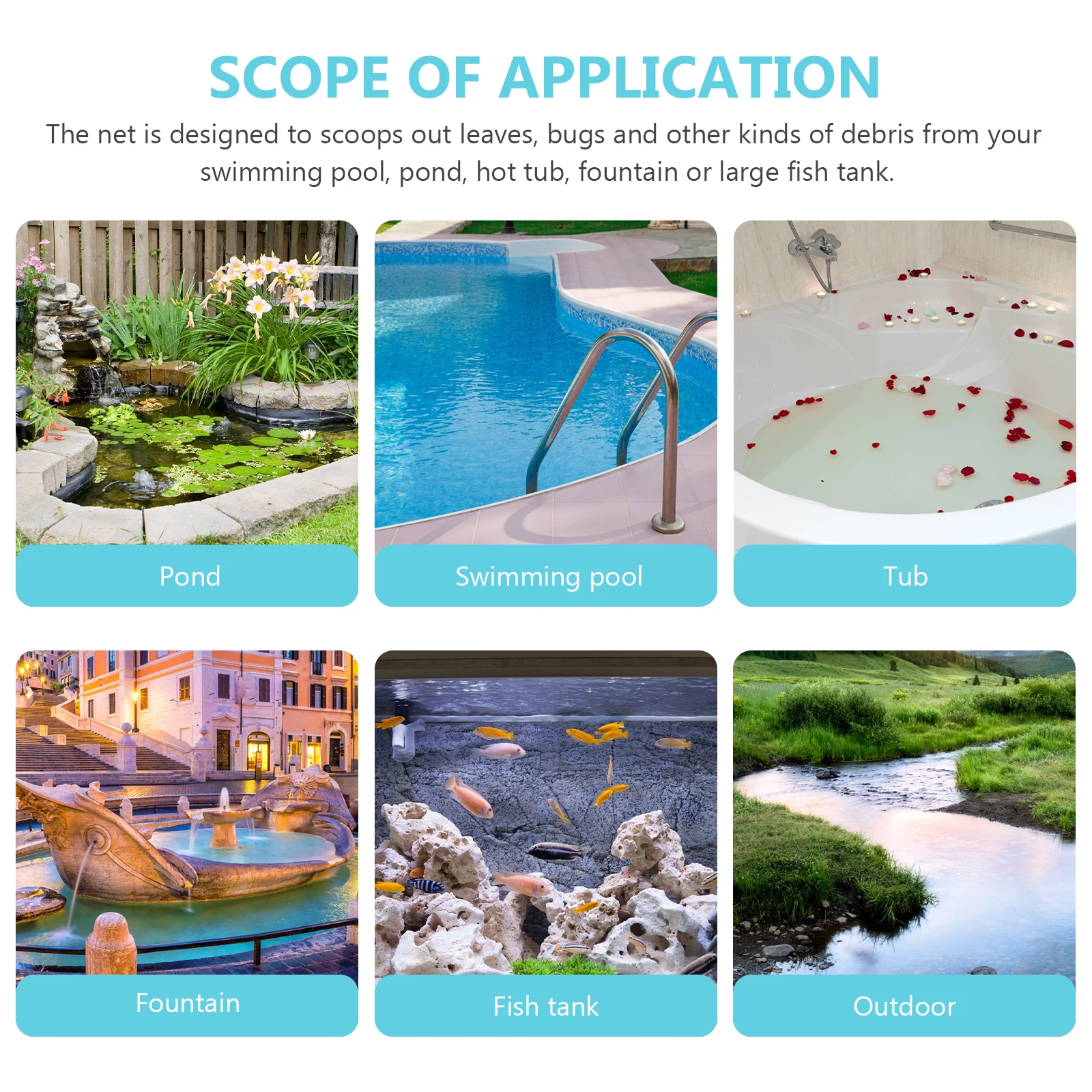 Heavy Duty Pool Cleaning Skimmer Net Durable Mesh for Swimming Pools Pond Fish Tanks Tool Fine Mesh Grab Fish Leaves
Heavy Duty Pool Cleaning Skimmer Net Durable Mesh for Swimming Pools Pond Fish Tanks Tool Fine Mesh Grab Fish Leaves