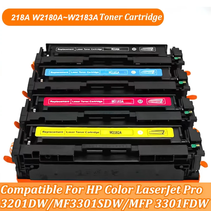 4Pcs W2180A W2180X Toner with Chip 218X 218A Compatible for HP Pro 3201dw 3301cdw 3301fdw 3301sdw 3301fdn Toner with chip
4Pcs W2180A W2180X Toner with Chip 218X 218A Compatible for HP Pro 3201dw 3301cdw 3301fdw 3301sdw 3301fdn Toner with chip