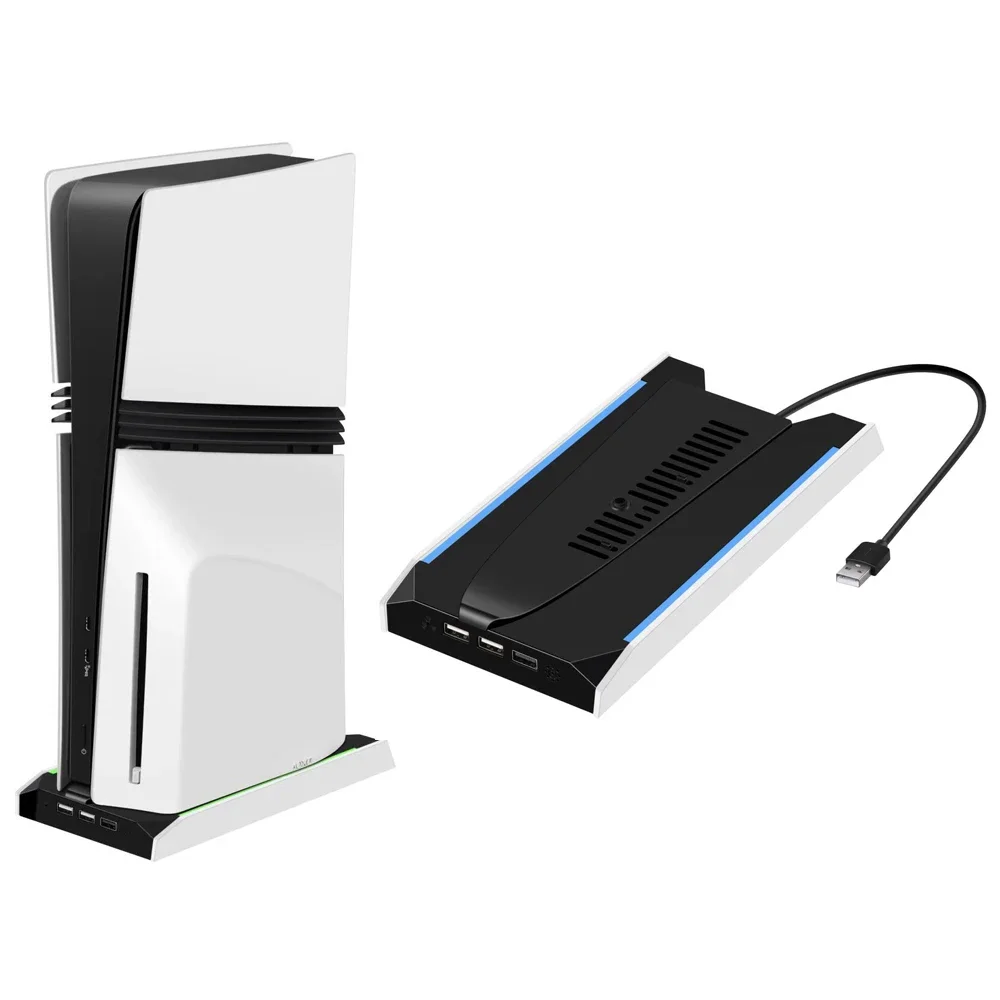 Charging Stand with Cooling Fan for PS5 PRO/for PS5 Slim Digital/Disc Console,Vertical Station Dual Controller with 8 RGB Lights
Charging Stand with Cooling Fan for PS5 PRO/for PS5 Slim Digital/Disc Console,Vertical Station Dual Controller with 8 RGB Lights