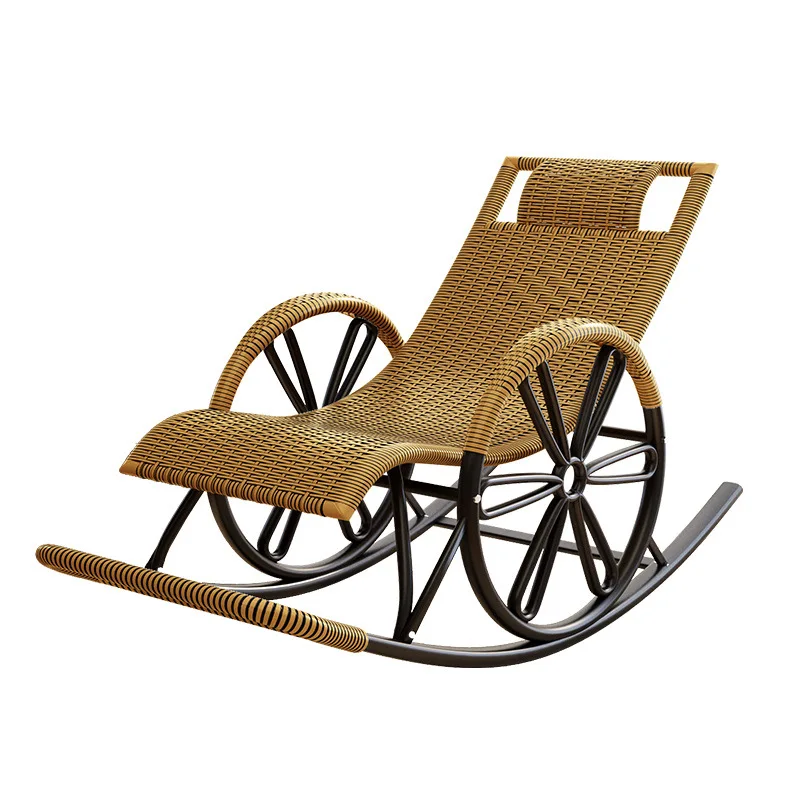 Outdoor rattan rocking chair sun lunch break balcony home leisure adult escape chair
Outdoor rattan rocking chair sun lunch break balcony home leisure adult escape chair