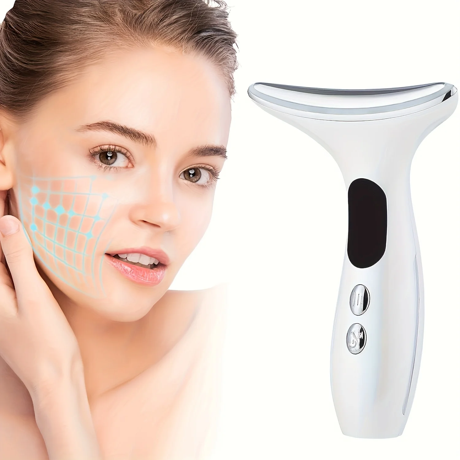 3-Color LED Photon Care Beauty Device - Soothing Neck & Face Massager for Radiant Glow - Advanced Skin Therapy - Perfect Romanti
3-Color LED Photon Care Beauty Device - Soothing Neck & Face Massager for Radiant Glow - Advanced Skin Therapy - Perfect Romanti