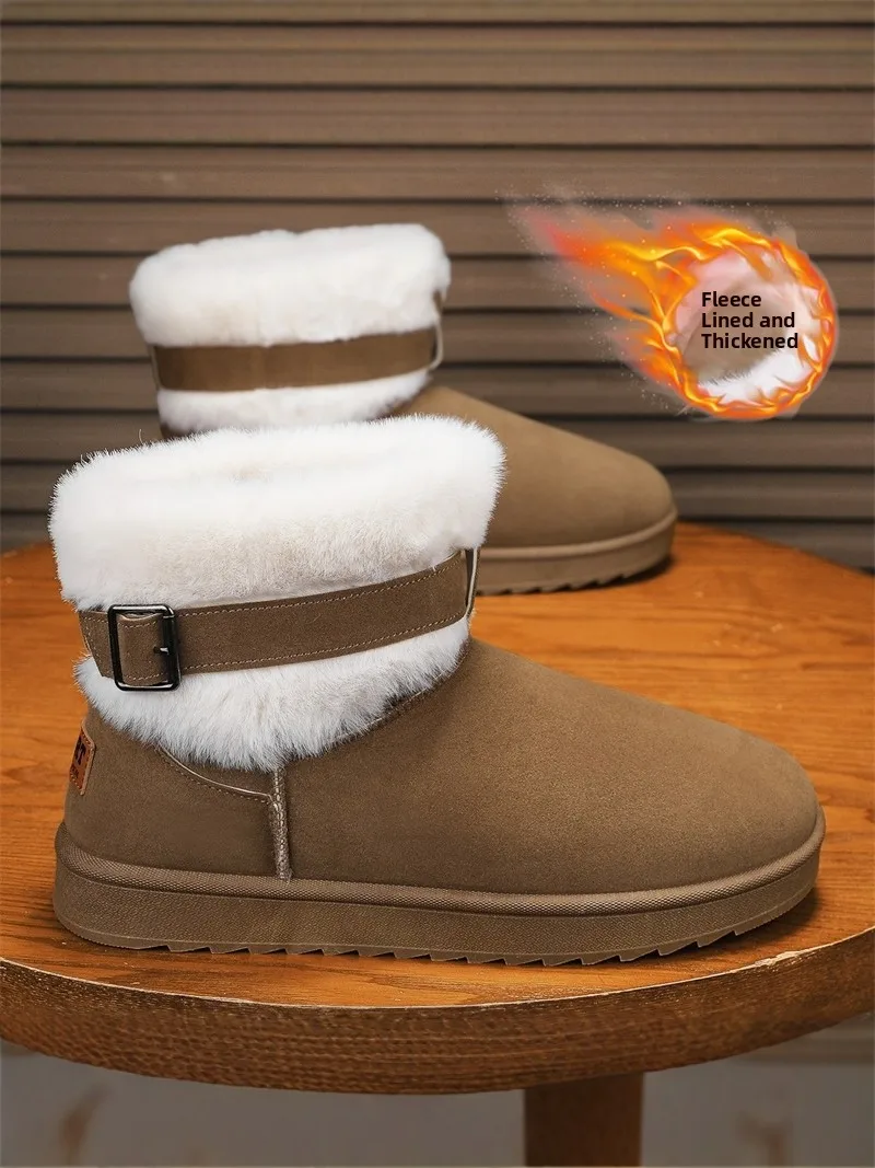 Men's Winter Snow Boots 2025 New Style Fur Lined Outdoor Anti-slip Bread Cotton Boots Warm Thickened Low Heel round Toe Korea...
Men's Winter Snow Boots 2025 New Style Fur Lined Outdoor Anti-slip Bread Cotton Boots Warm Thickened Low Heel round Toe Korea...