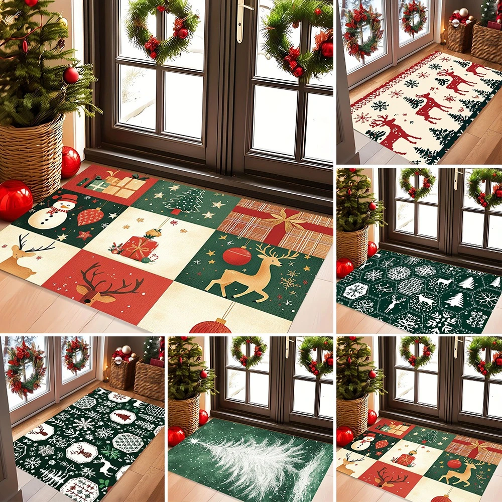 Entrance Mat Christmas Doormat Non-slip Absorbent Quick Drying Floor Carpet for Bath Kitchen Home Decorative Rug Felpudos Natal
Entrance Mat Christmas Doormat Non-slip Absorbent Quick Drying Floor Carpet for Bath Kitchen Home Decorative Rug Felpudos Natal