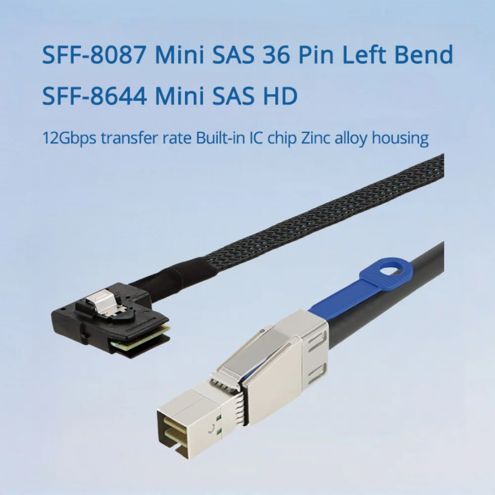 MINI SAS HD 36PIN SFF-8644 To SFF-8087 Серверный жесткий диск с левым изгибом Высокоскоростной кабель Длина опционально 0,5 м 1 м 2 м 3 м
MINI SAS HD 36PIN SFF-8644 To SFF-8087 Серверный жесткий диск с левым изгибом Высокоскоростной кабель Длина опционально 0,5 м 1 м 2 м 3 м