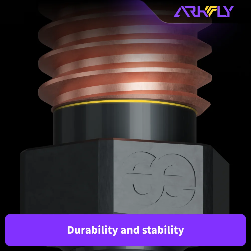 Arkfly Phaetus Silicon Carbide V6/MK8/Volcano Nozzle Temperature Resistance 550℃ Nozzles for All Filaments Hotend
Arkfly Phaetus Silicon Carbide V6/MK8/Volcano Nozzle Temperature Resistance 550℃ Nozzles for All Filaments Hotend