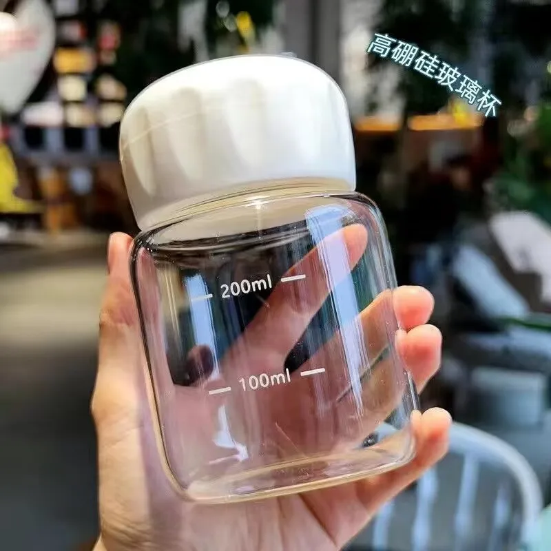 Cute Water Bottle Kawaii Cute Portable Water Cup Outdoor Glass Bottles with Scale Coffee Cups
Cute Water Bottle Kawaii Cute Portable Water Cup Outdoor Glass Bottles with Scale Coffee Cups