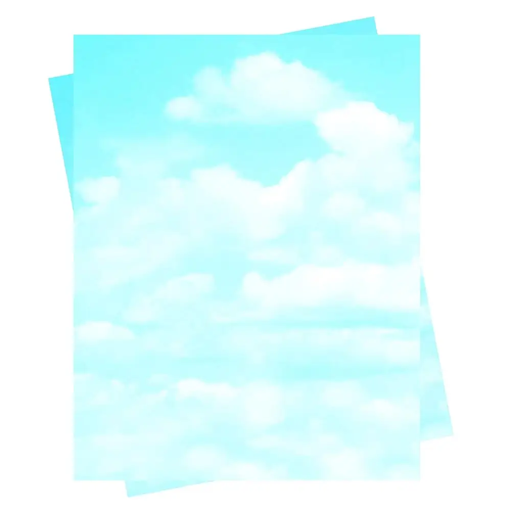 8-1/2 x 11 Inches 24-Pound Design Paper with Clouds, Blue/White, 100 per Pack (GEO46887S)
8-1/2 x 11 Inches 24-Pound Design Paper with Clouds, Blue/White, 100 per Pack (GEO46887S)