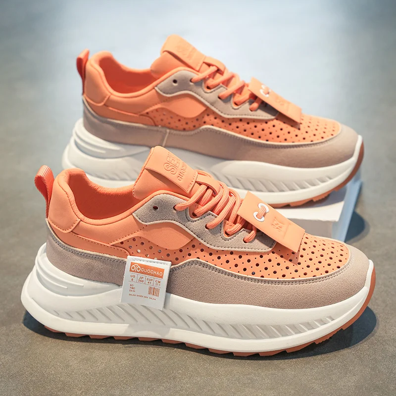 HKDQ 2024 Orange Platform Sneakers For Men Hollow Breathable Designer Height Increasing Shoes Men Fashion Casual Men's Sneakers
HKDQ 2024 Orange Platform Sneakers For Men Hollow Breathable Designer Height Increasing Shoes Men Fashion Casual Men's Sneakers