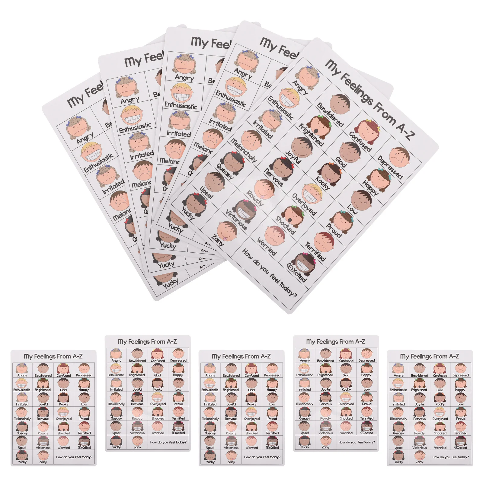 10pcs A-Z Emotions Chart For Kids A4 Feelings Poster Emotional Learning Tool Autism Education Classroom Decor Back To School
10pcs A-Z Emotions Chart For Kids A4 Feelings Poster Emotional Learning Tool Autism Education Classroom Decor Back To School