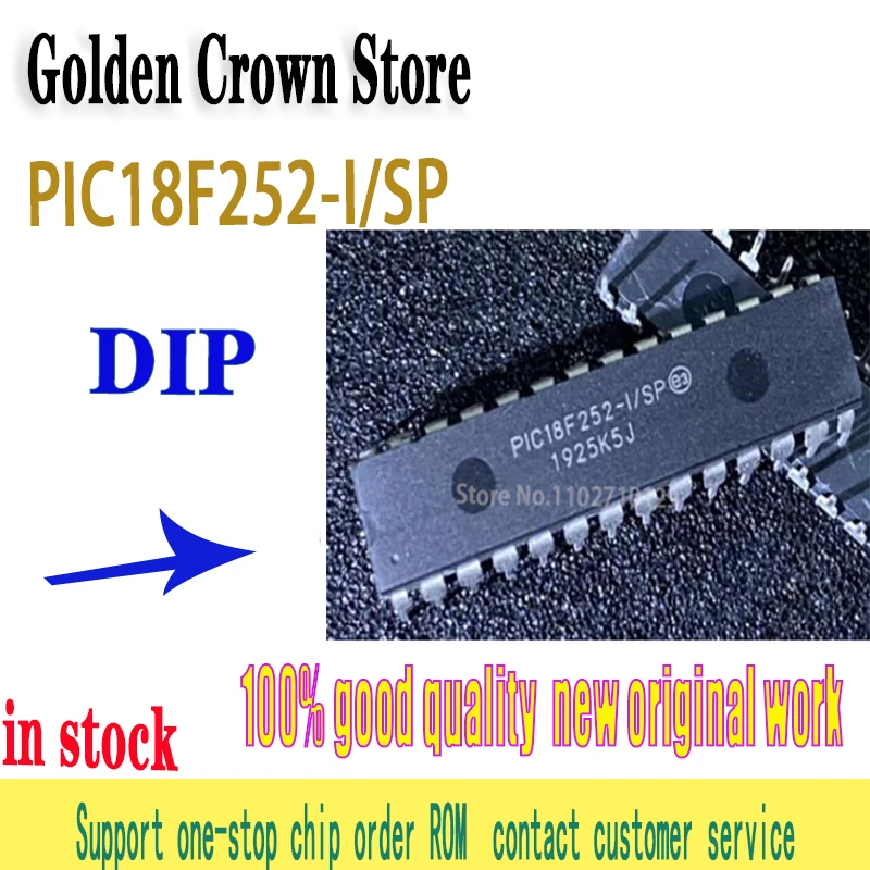 PIC18F252-I/SP PIC18F252 18F252 DIP-28 новый оригинал В наличии 
PIC18F252-I/SP PIC18F252 18F252 DIP-28 новый оригинал В наличии