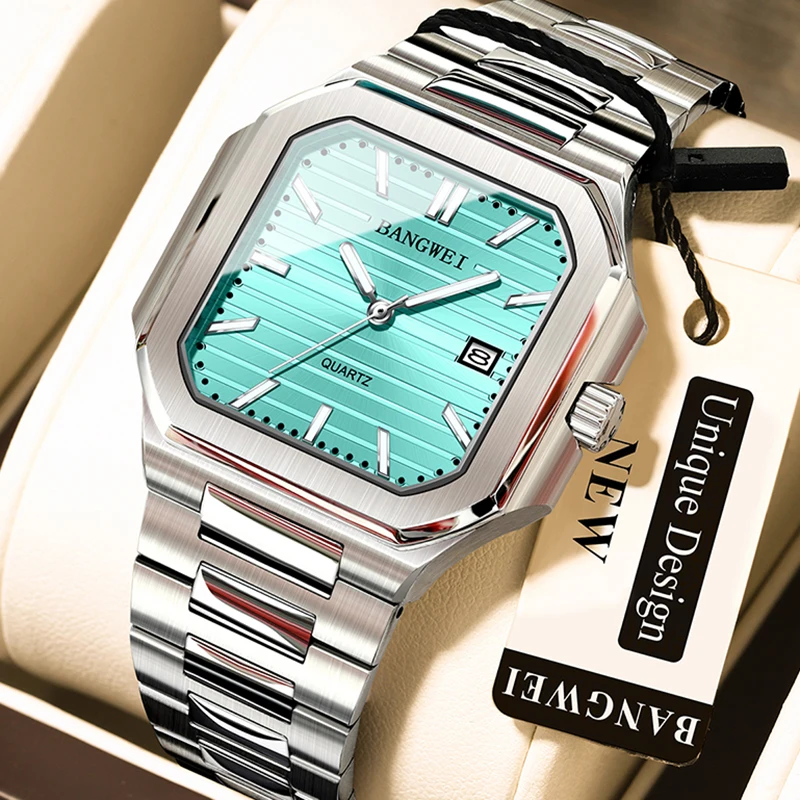Новые мужские кварцевые наручные часы BANGWEI LIGE 2026: серебристые, квадратные, из нержавеющей стали, светящиеся, водонепроницаемые, для бизнеса и моды
Новые мужские кварцевые наручные часы BANGWEI LIGE 2026: серебристые, квадратные, из нержавеющей стали, светящиеся, водонепроницаемые, для бизнеса и моды