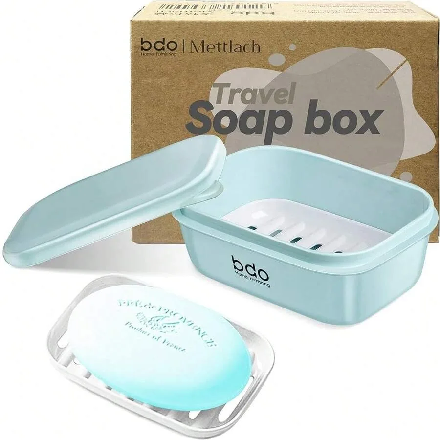 Travel Soap Case, Leakproof Soap Container With Lid, Portable Bar Soap Holder For Traveling, Soap Dishe For Bathroom, Shower, G
Travel Soap Case, Leakproof Soap Container With Lid, Portable Bar Soap Holder For Traveling, Soap Dishe For Bathroom, Shower, G