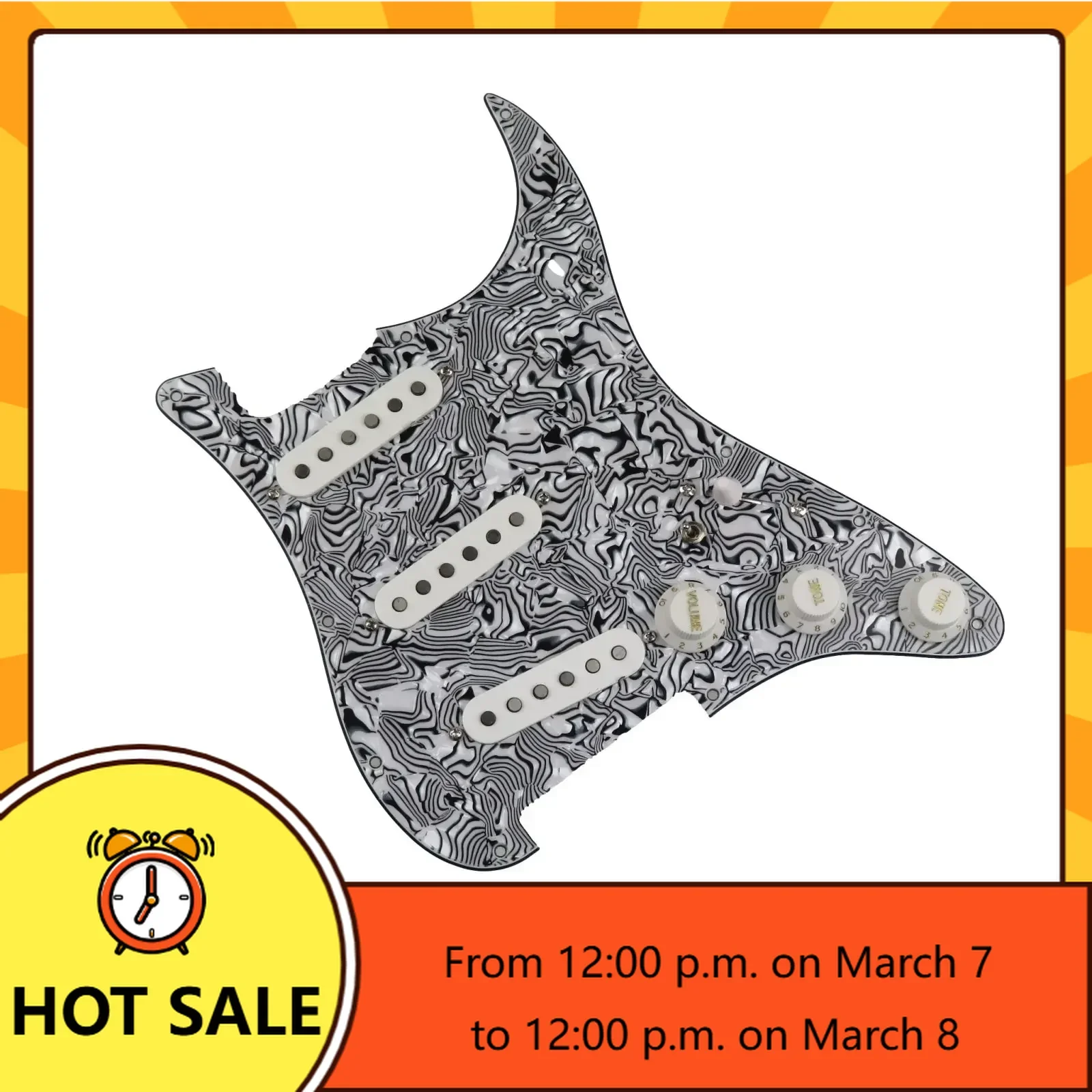 Q-X Music Store-Loaded Prewired Guitar Pickups SSS 60s Style single coils Alnico 5 Pickups 7-Way wiring pickguard
Q-X Music Store-Loaded Prewired Guitar Pickups SSS 60s Style single coils Alnico 5 Pickups 7-Way wiring pickguard