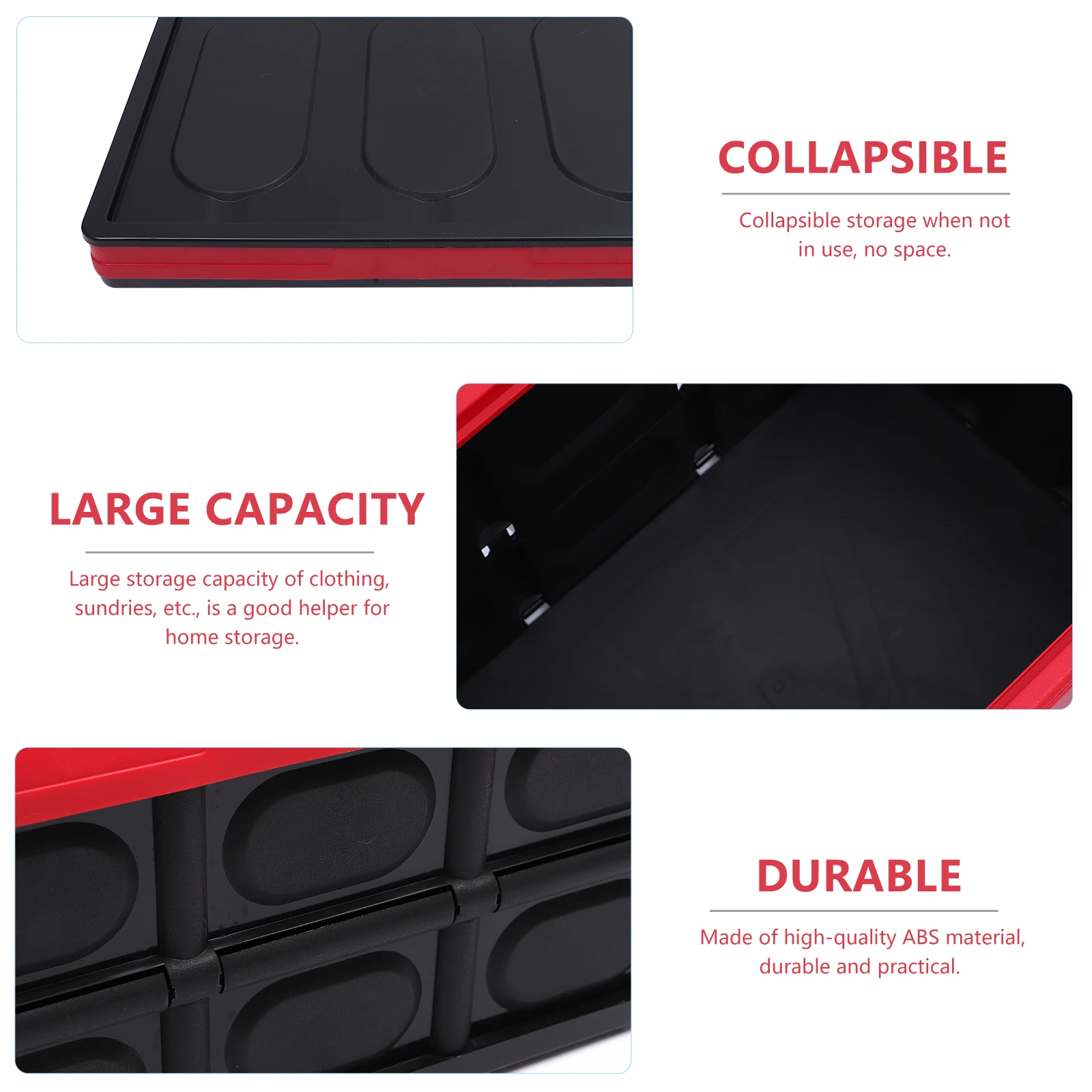 Plastic Storage Box Large Capacity Wardrobe Organizer Clothing Container Red Folding Car Accessories Travel Holder Storage Box
Plastic Storage Box Large Capacity Wardrobe Organizer Clothing Container Red Folding Car Accessories Travel Holder Storage Box