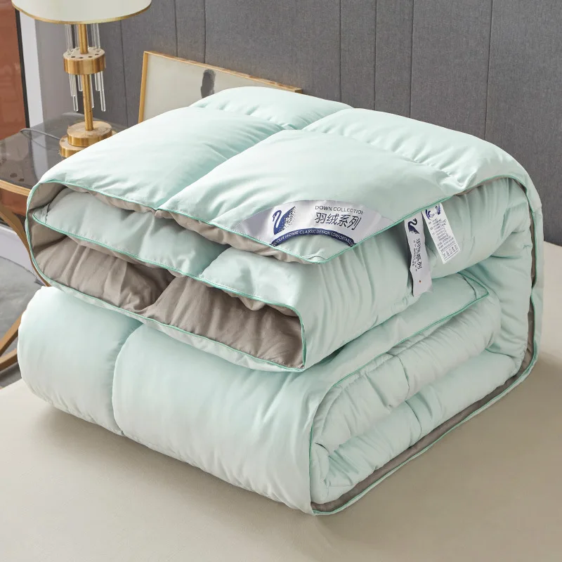 White goose down duvet, household hotel warm spring and autumn quilt, queen comforter
White goose down duvet, household hotel warm spring and autumn quilt, queen comforter